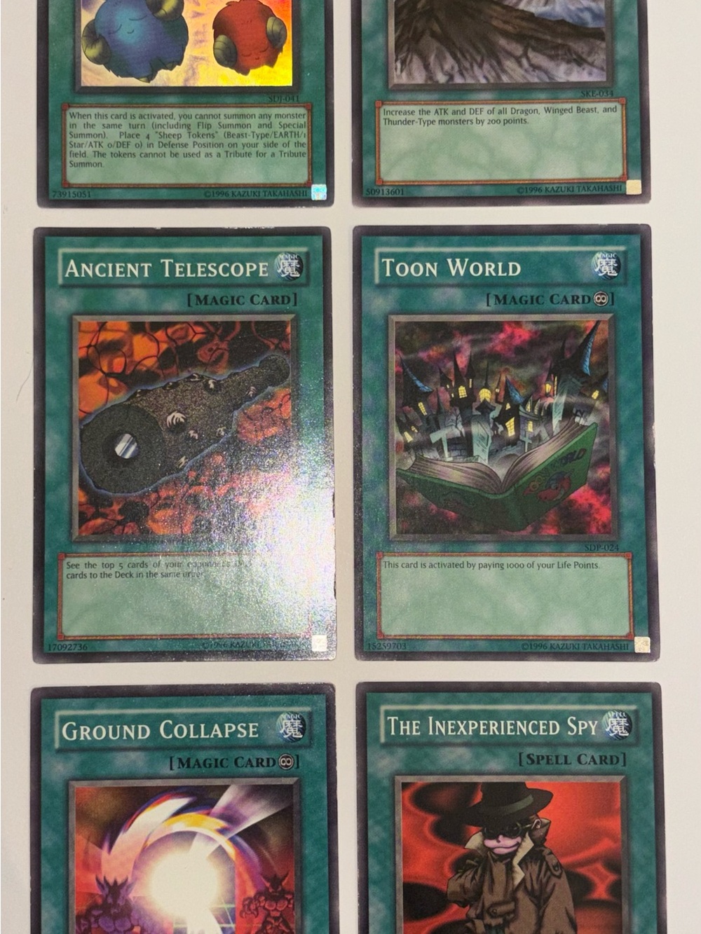 Yu-Gi-Oh! Green Magic/Spell Card Set - Assorted (6-Pack)